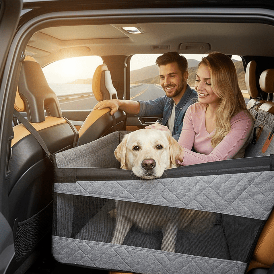 RIDEGUARD PET SEAT – Waterdichte memory foam autostoelmat voor honden