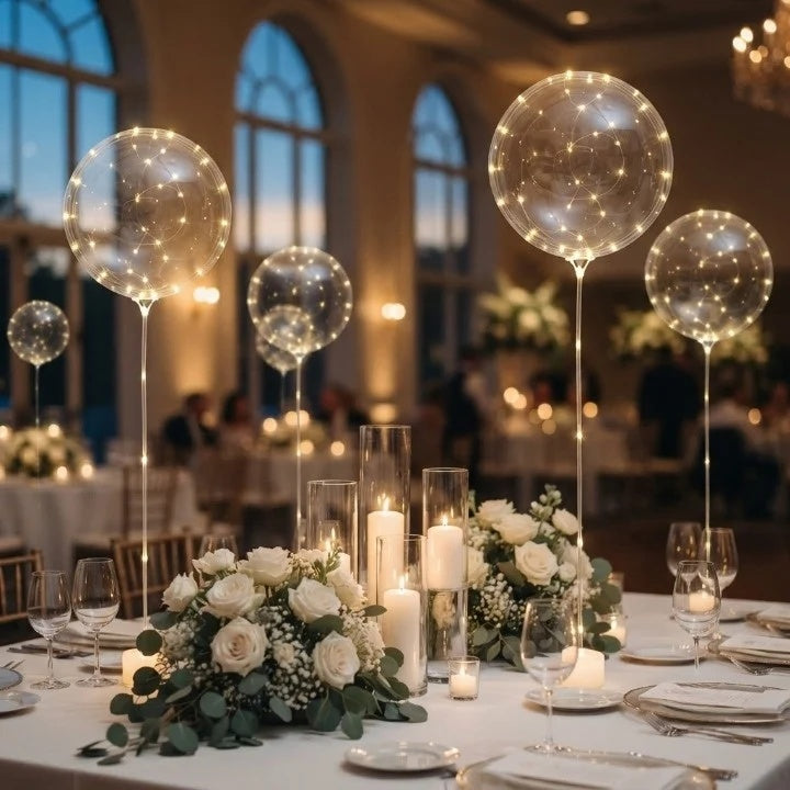 Lichtgevende ballonnen – feestdecoratie met een warme gloed | set van 10