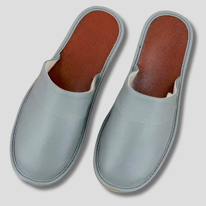 Heren leren pantoffels