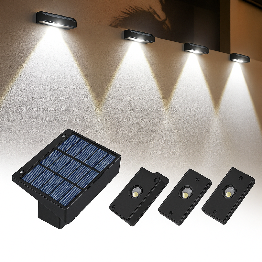 Zonne-energie tuinlamp voor buiten, LED-padverlichting met automatische inschakeling