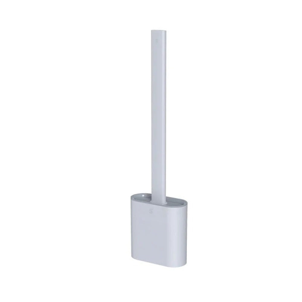 Roestvrije toiletreiniger, antislip siliconen borstel met houder