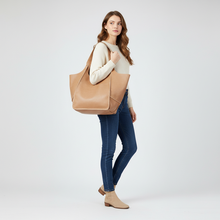 Grote Vegan Leren Tas - FlexiCarry