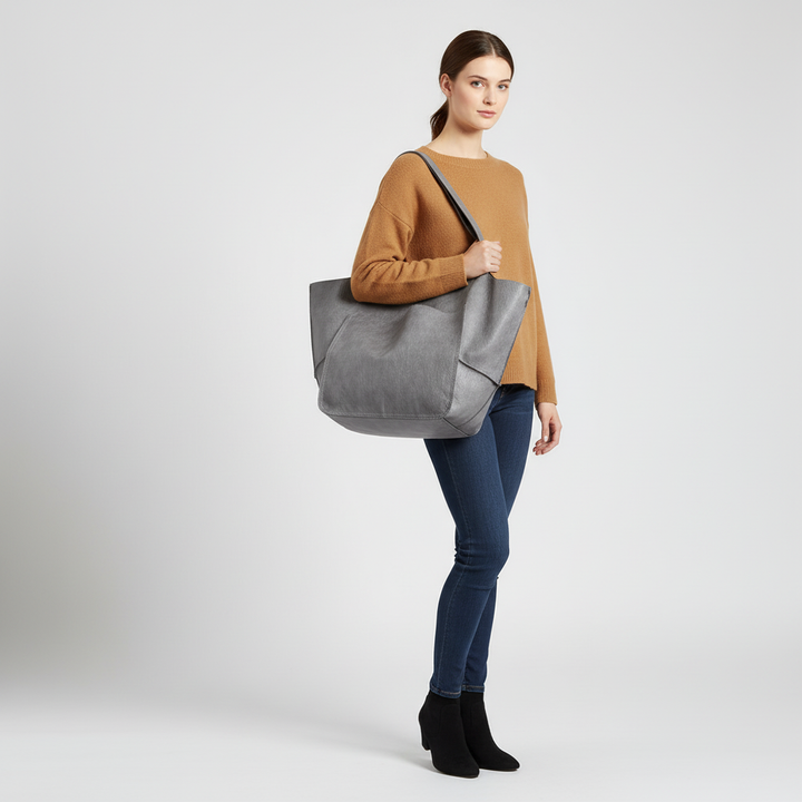 Grote Vegan Leren Tas - FlexiCarry