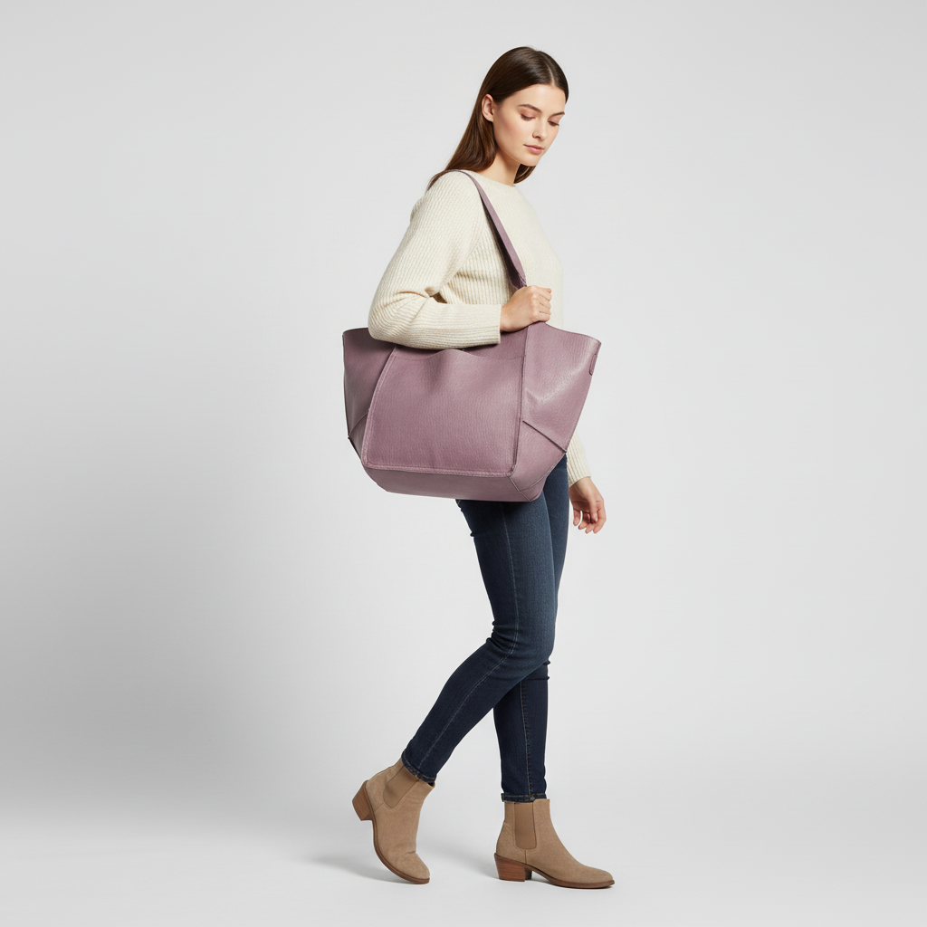 Grote Vegan Leren Tas - FlexiCarry