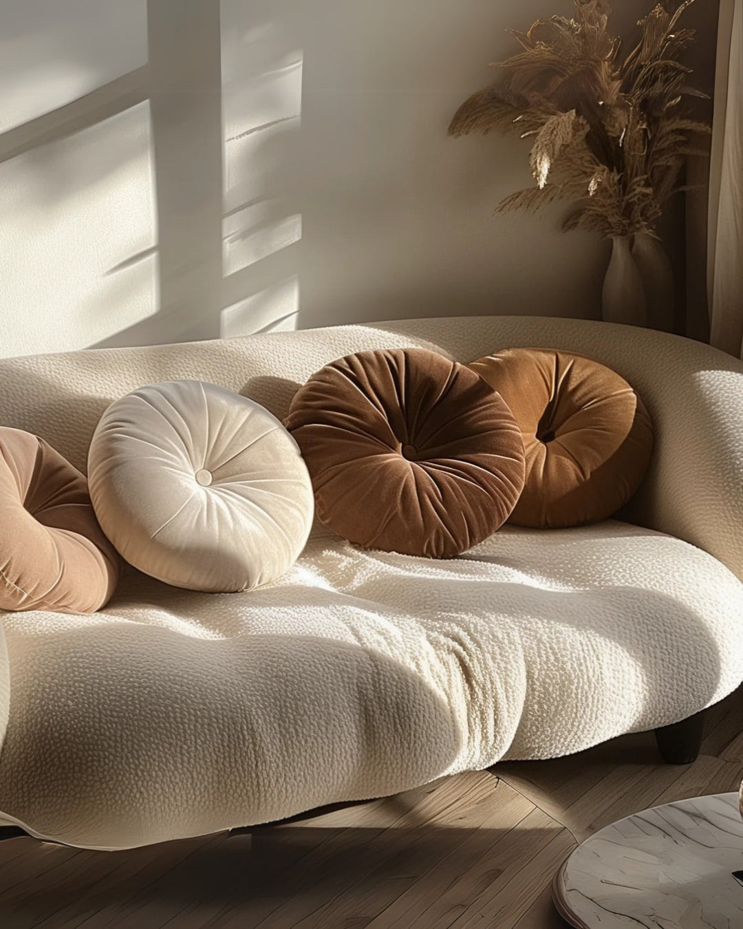 Poetica – Rond Kussen met Modern Design