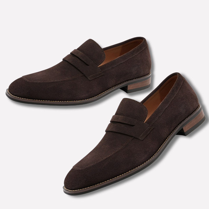 Suède loafers voor heren