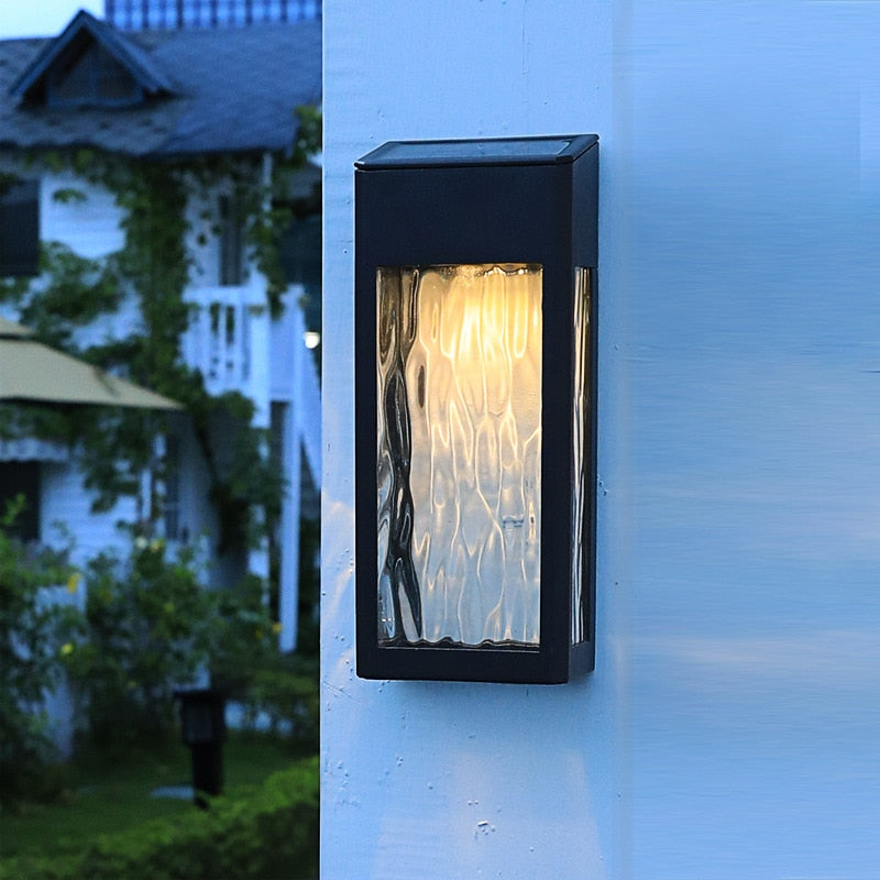 Solar buitenwandlamp met sensor