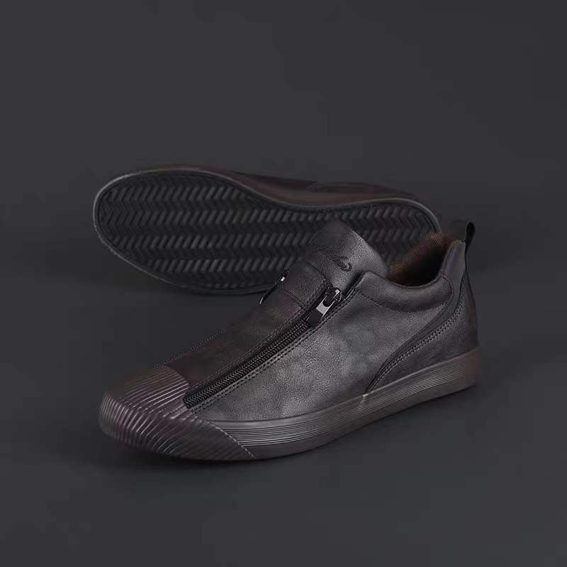 Herensneakers met rits en comfort – Noah