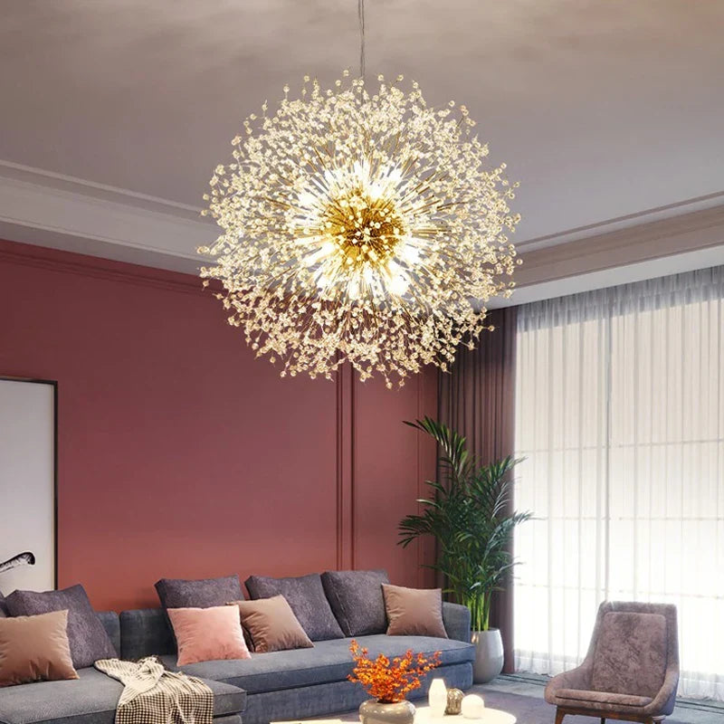 Exclusieve Kroonluchter met Kristallen – Elegante Plafondlamp voor Verfijnde Interieurs