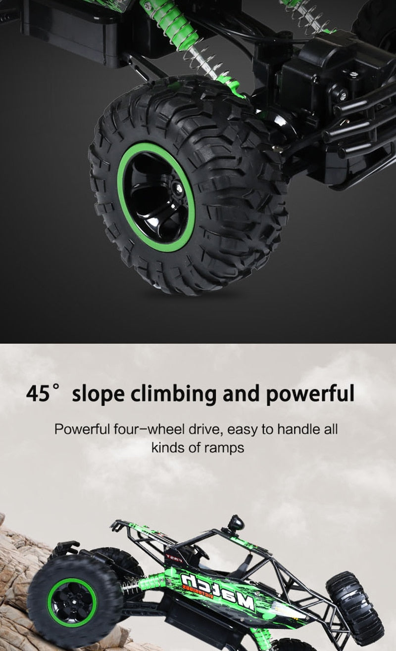 Radiografisch bestuurbare 4x4 offroad monstertruck