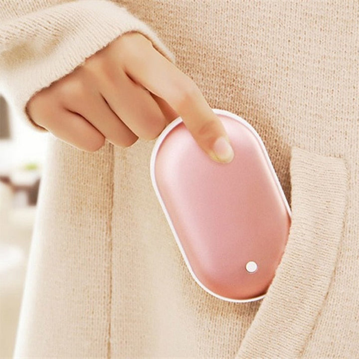 Oplaadbare handwarmer met powerbank, snelle warmte met USB-C-oplading