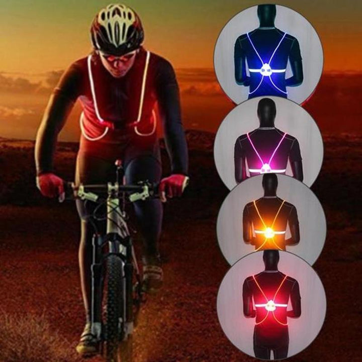 Reflecterend veiligheidsvest met verlichting voor buitenactiviteiten