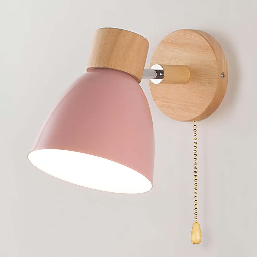 Binnenwandlamp, minimalistisch Scandinavisch, lamp met trekschakelaar