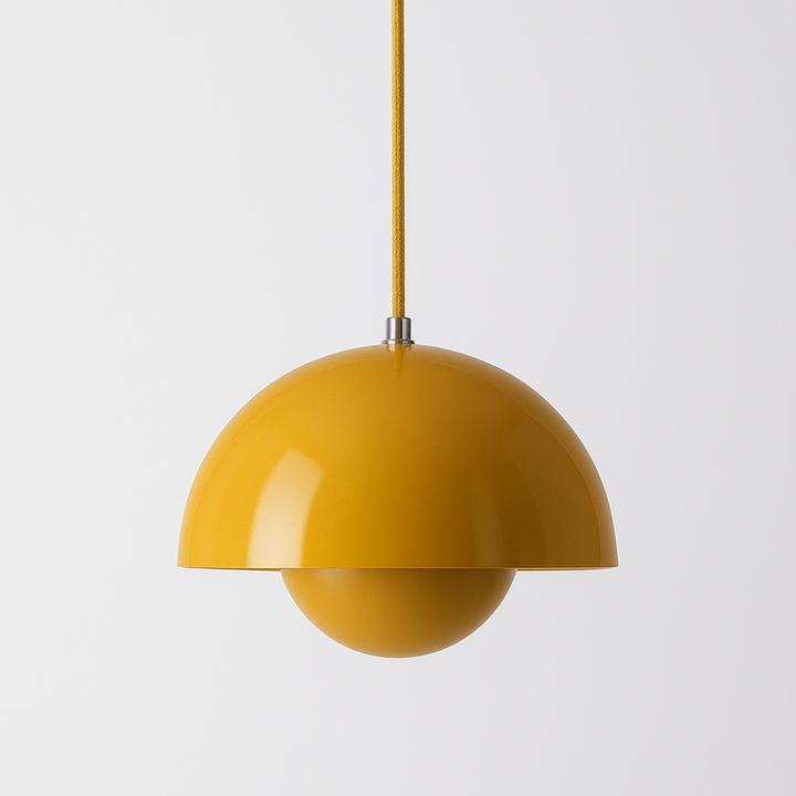 Kleurrijke halvemaan-hanglamp