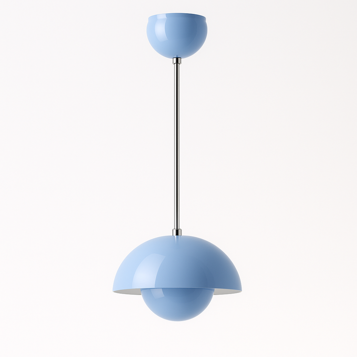 Kleurrijke halvemaan-hanglamp