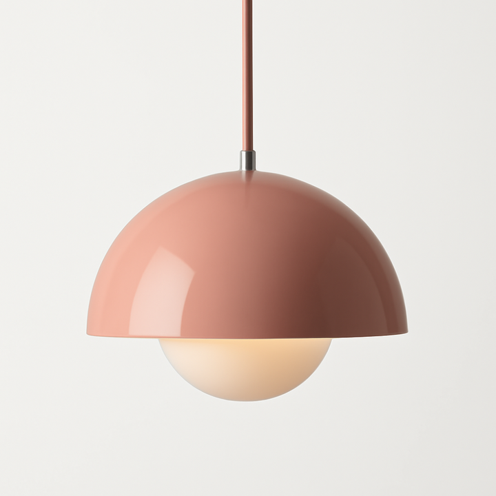 Kleurrijke halvemaan-hanglamp