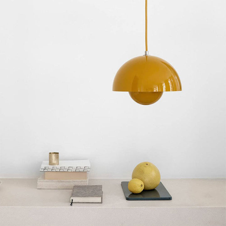 Kleurrijke halvemaan-hanglamp