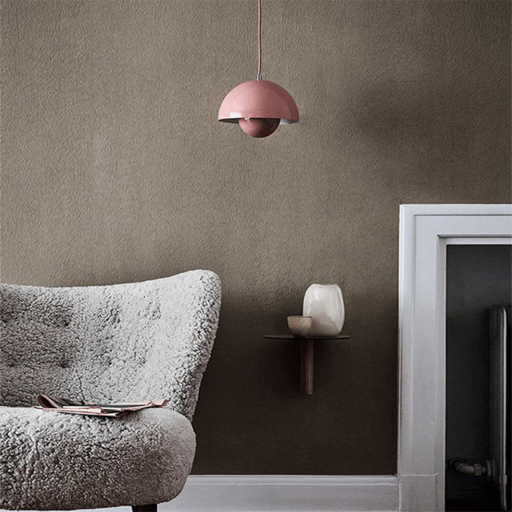 Kleurrijke halvemaan-hanglamp