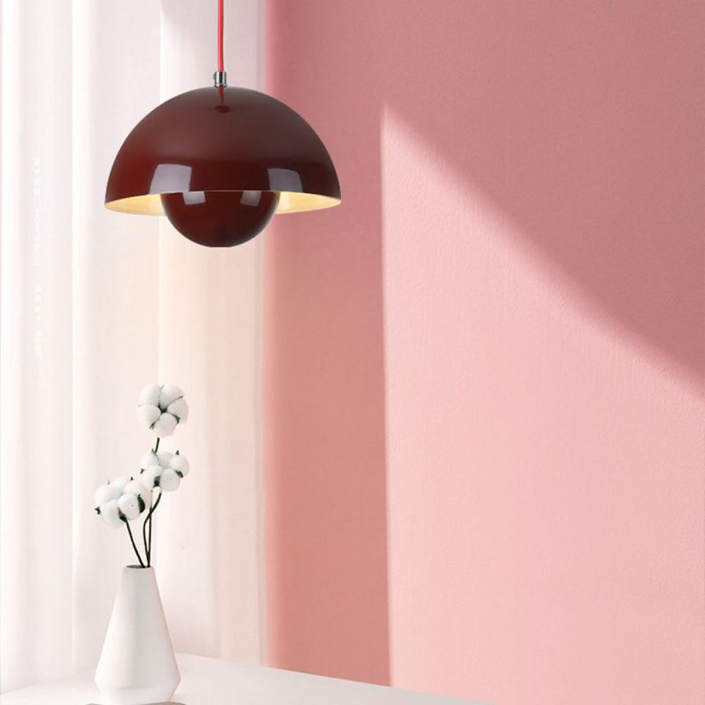 Kleurrijke halvemaan-hanglamp