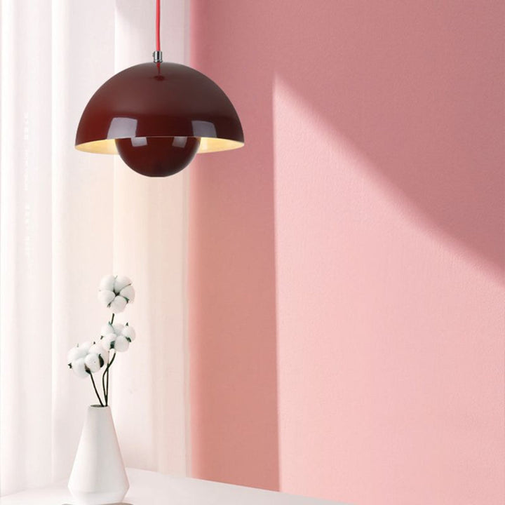 Kleurrijke halvemaan-hanglamp
