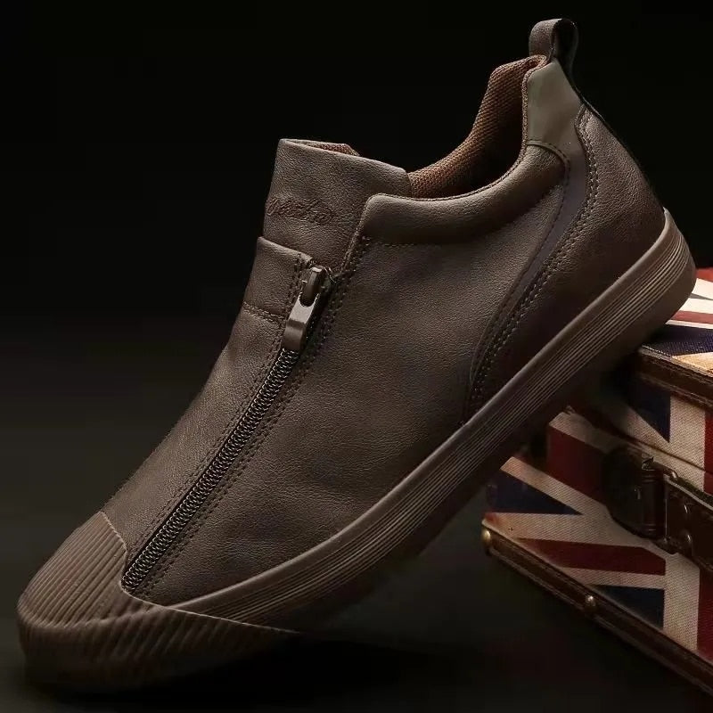 Herensneakers met rits en comfort – Noah
