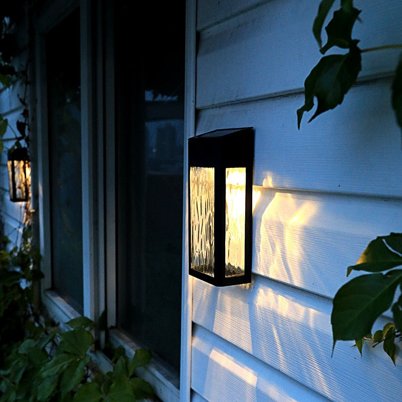Solar buitenwandlamp met sensor