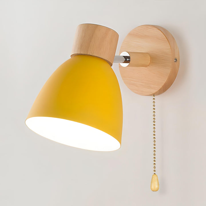 Binnenwandlamp, minimalistisch Scandinavisch, lamp met trekschakelaar