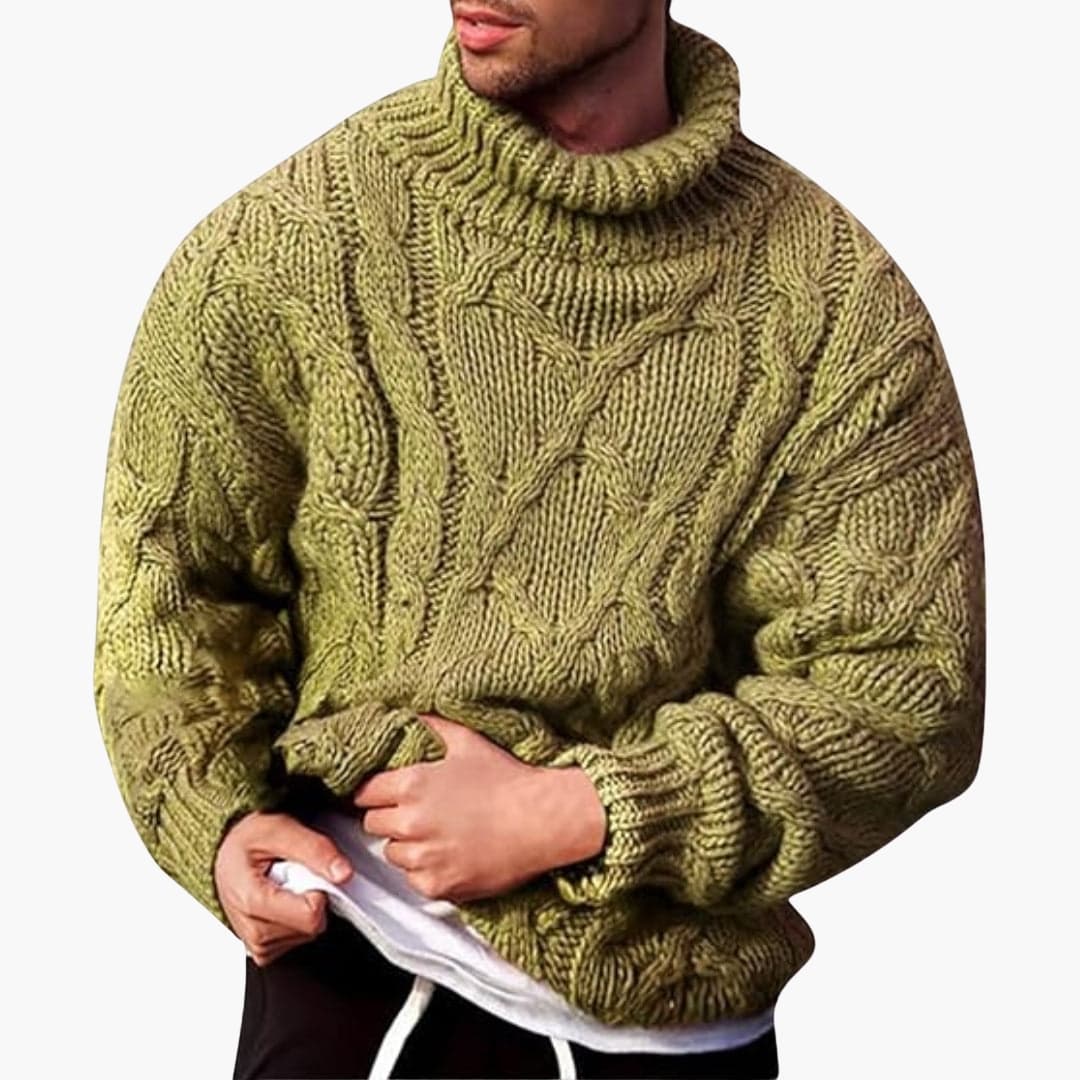 Heren Turtleneck Trui – Klassieke Gebreide Pullover