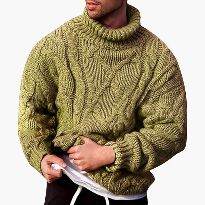 Heren Turtleneck Trui – Klassieke Gebreide Pullover