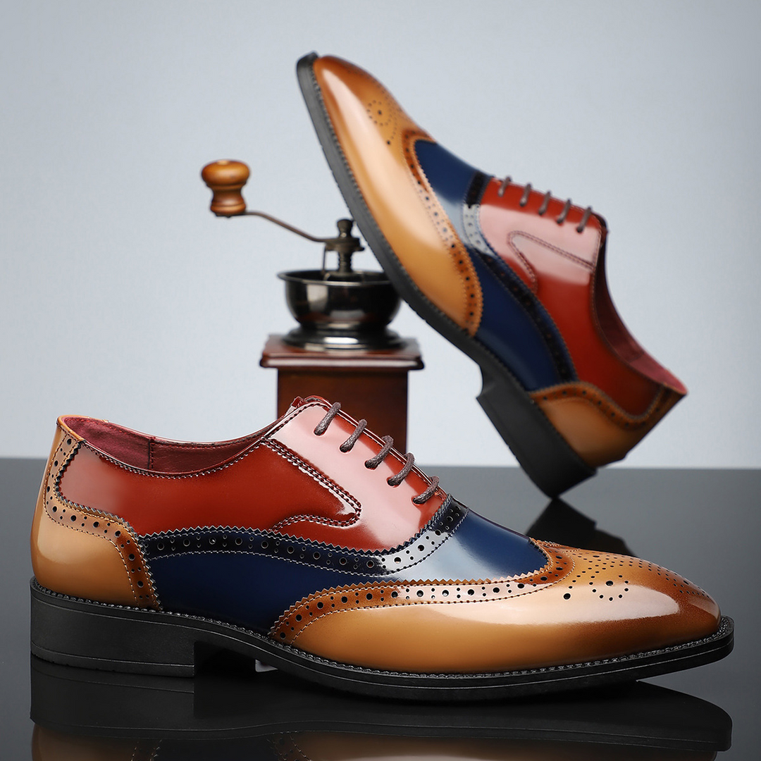 Heren Wingtip Brogue veterschoenen - Noel