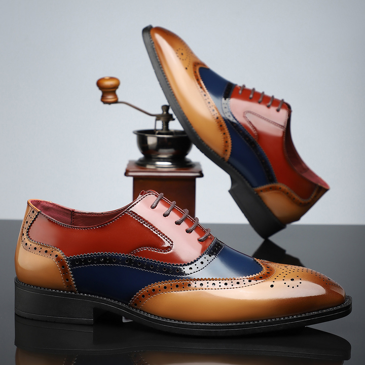 Heren Wingtip Brogue veterschoenen - Noel