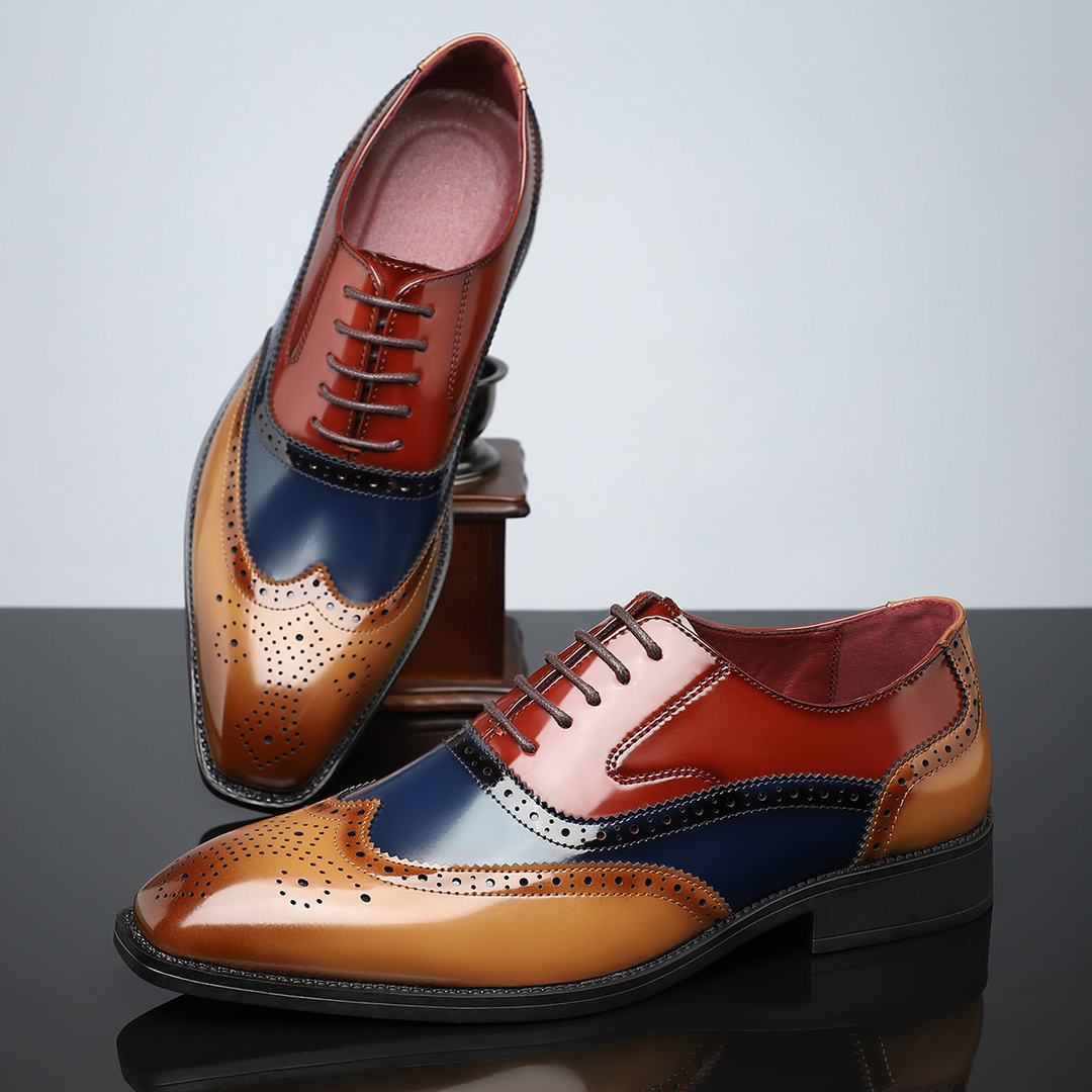 Heren Wingtip Brogue veterschoenen - Noel