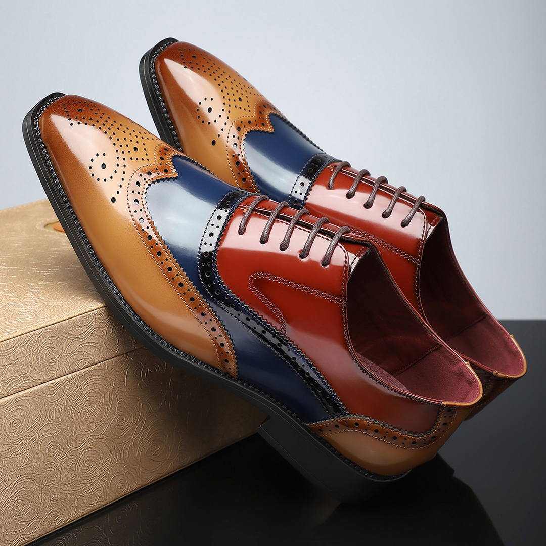 Heren Wingtip Brogue veterschoenen - Noel