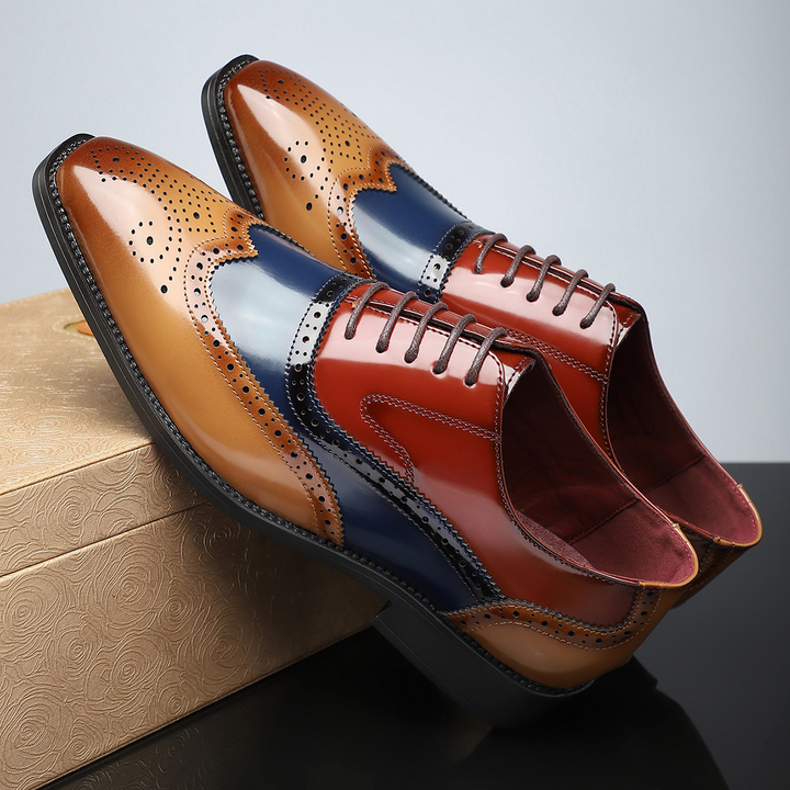 Heren Wingtip Brogue veterschoenen - Noel