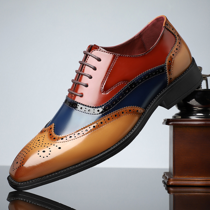 Heren Wingtip Brogue veterschoenen - Noel