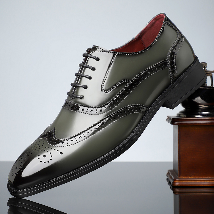 Heren Wingtip Brogue veterschoenen - Noel