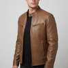 Leren herenjas slanke snit - Spencer