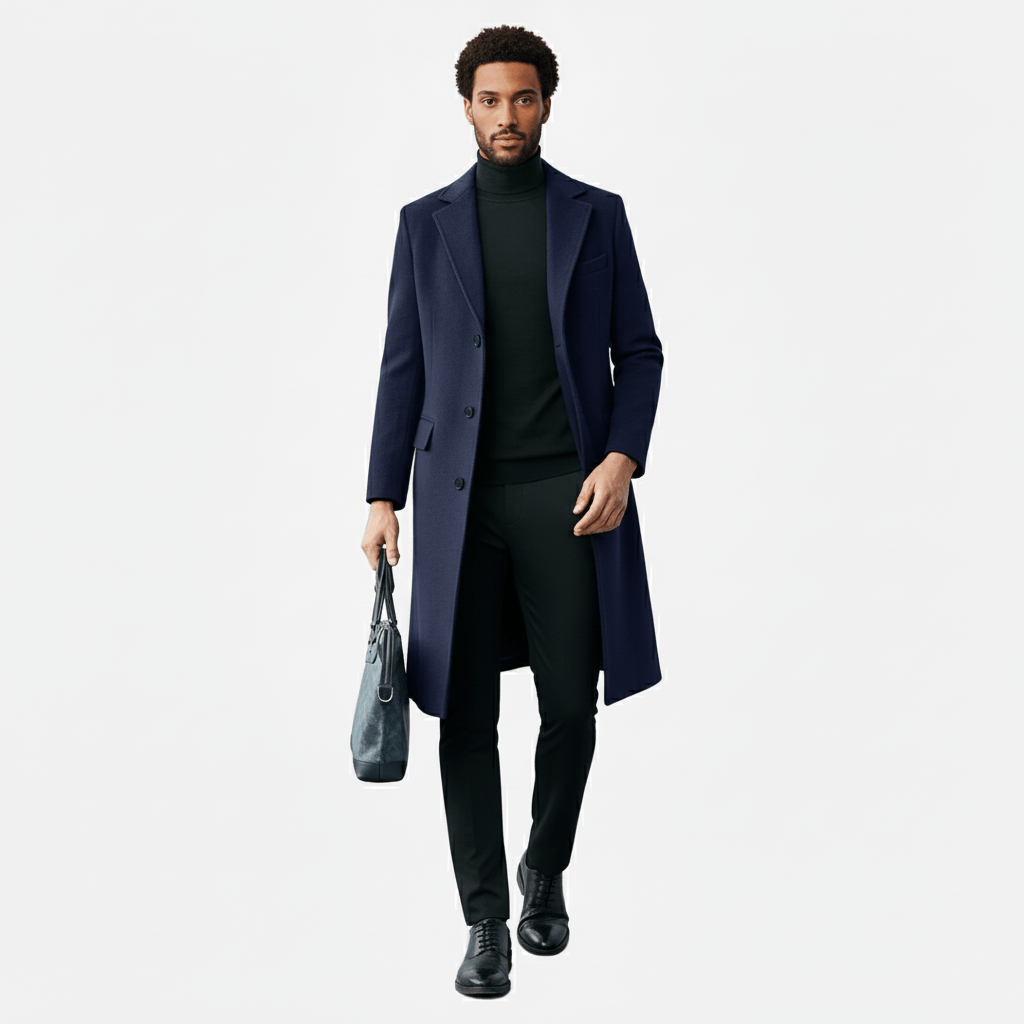 Herenmantel met knoopsluiting - Ramon