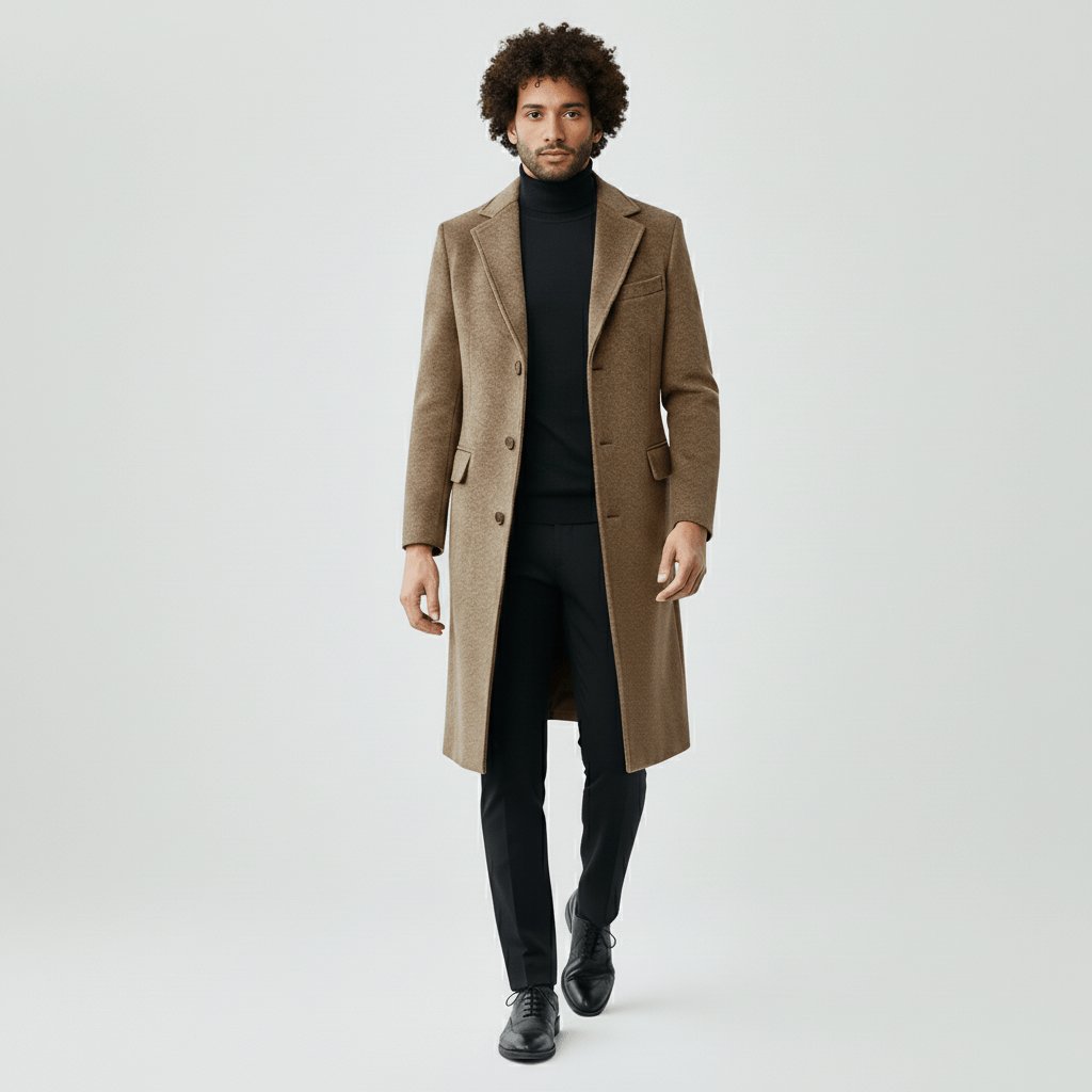 Herenmantel met knoopsluiting - Ramon