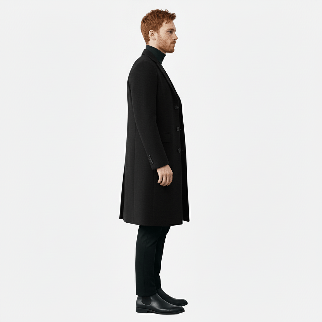 Herenmantel met knoopsluiting - Ramon