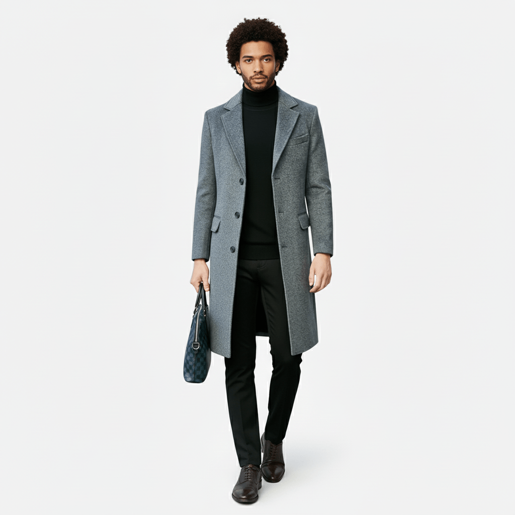 Herenmantel met knoopsluiting - Ramon