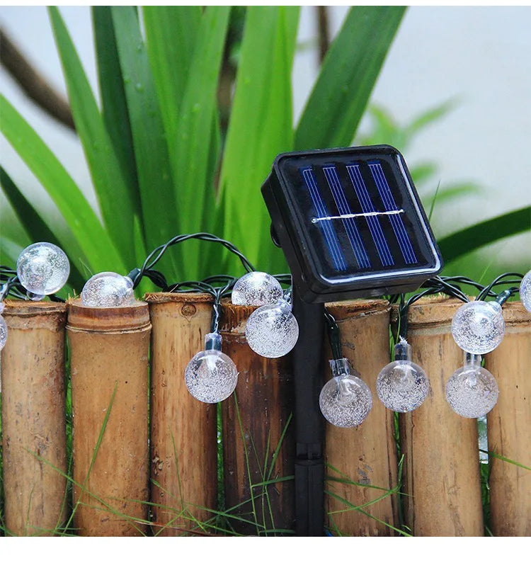 Solar-LED-lichtsnoer voor buiten met automatische verlichting