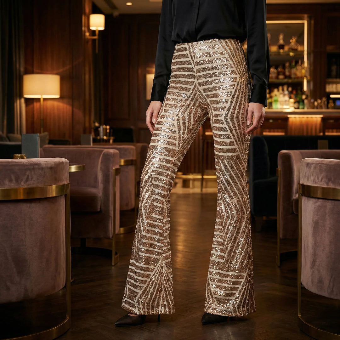 Flared broek met hoge taille - Mayra