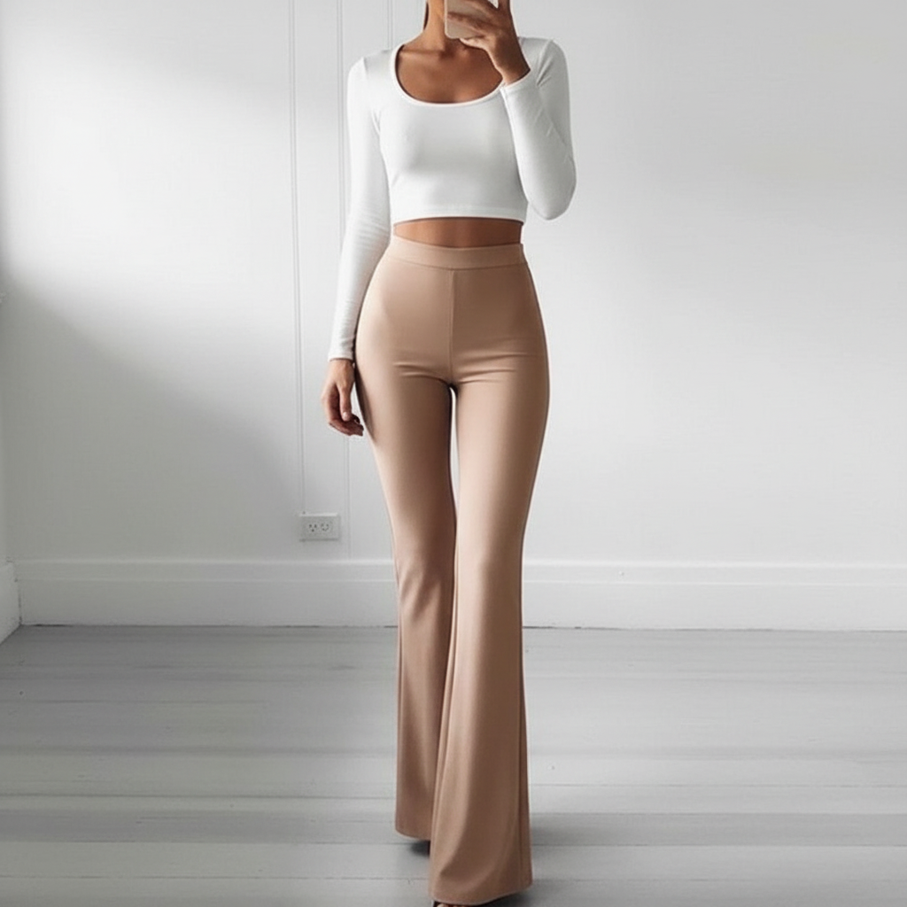 Hooggetailleerde Flared-Broek - Annika