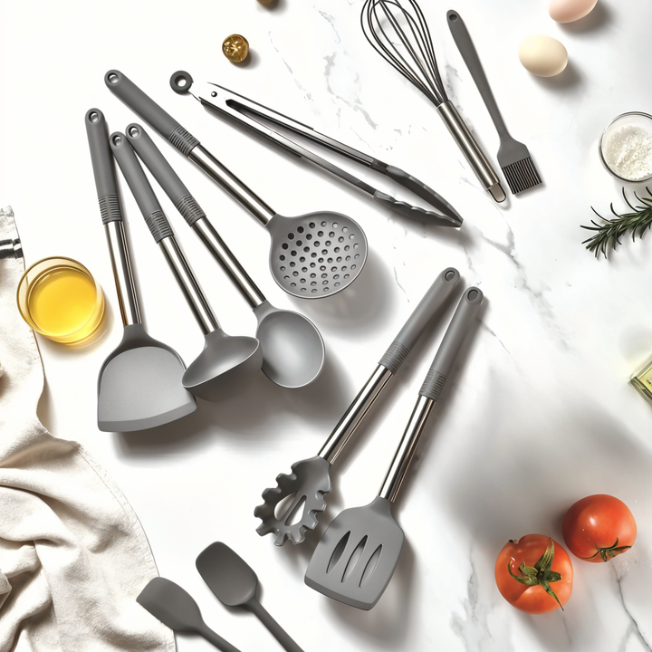12-delige siliconen keukengerei-set – Culinara Pro