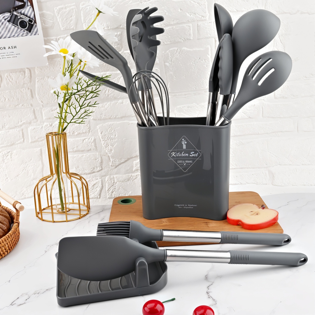 12-delige siliconen keukengerei-set – Culinara Pro