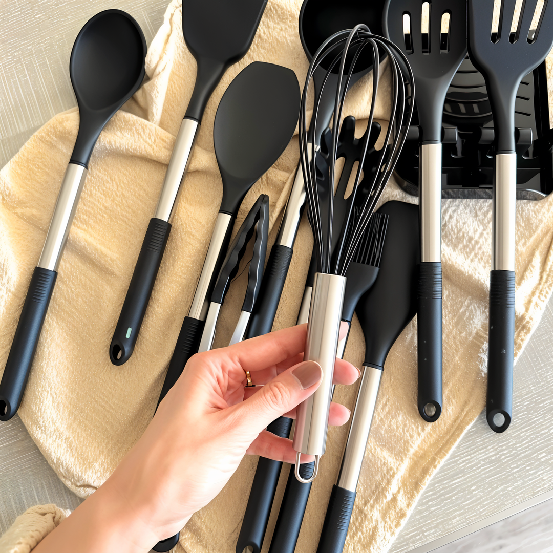 12-delige siliconen keukengerei-set – Culinara Pro