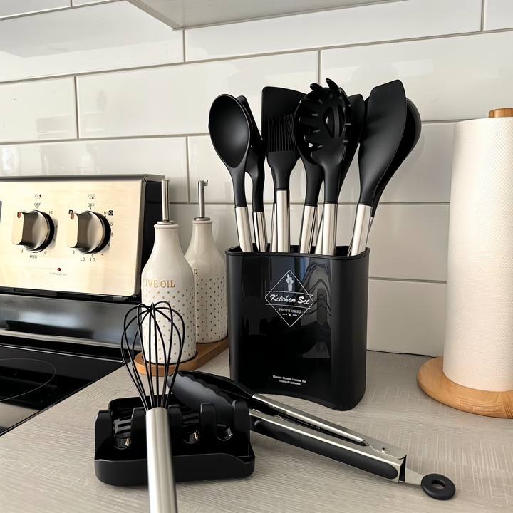 12-delige siliconen keukengerei-set – Culinara Pro