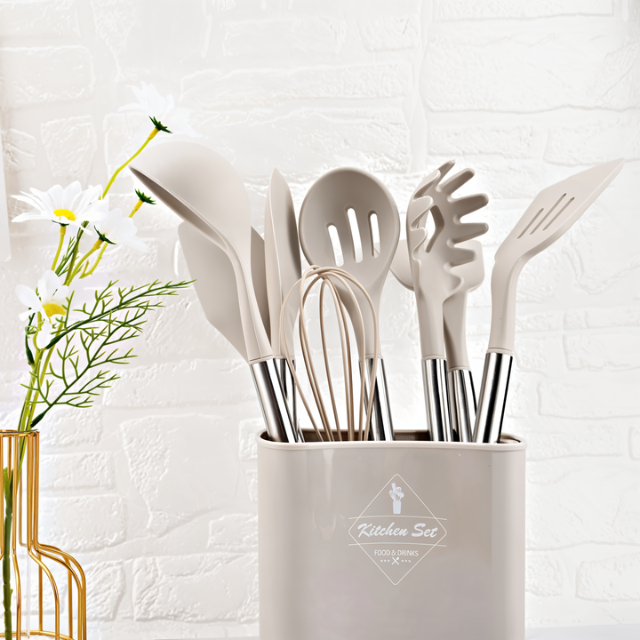 12-delige siliconen keukengerei-set – Culinara Pro