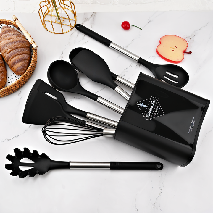 12-delige siliconen keukengerei-set – Culinara Pro
